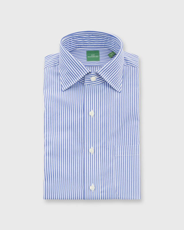 Spread Collar Dress Shirt In Bengal Stripe Poplin