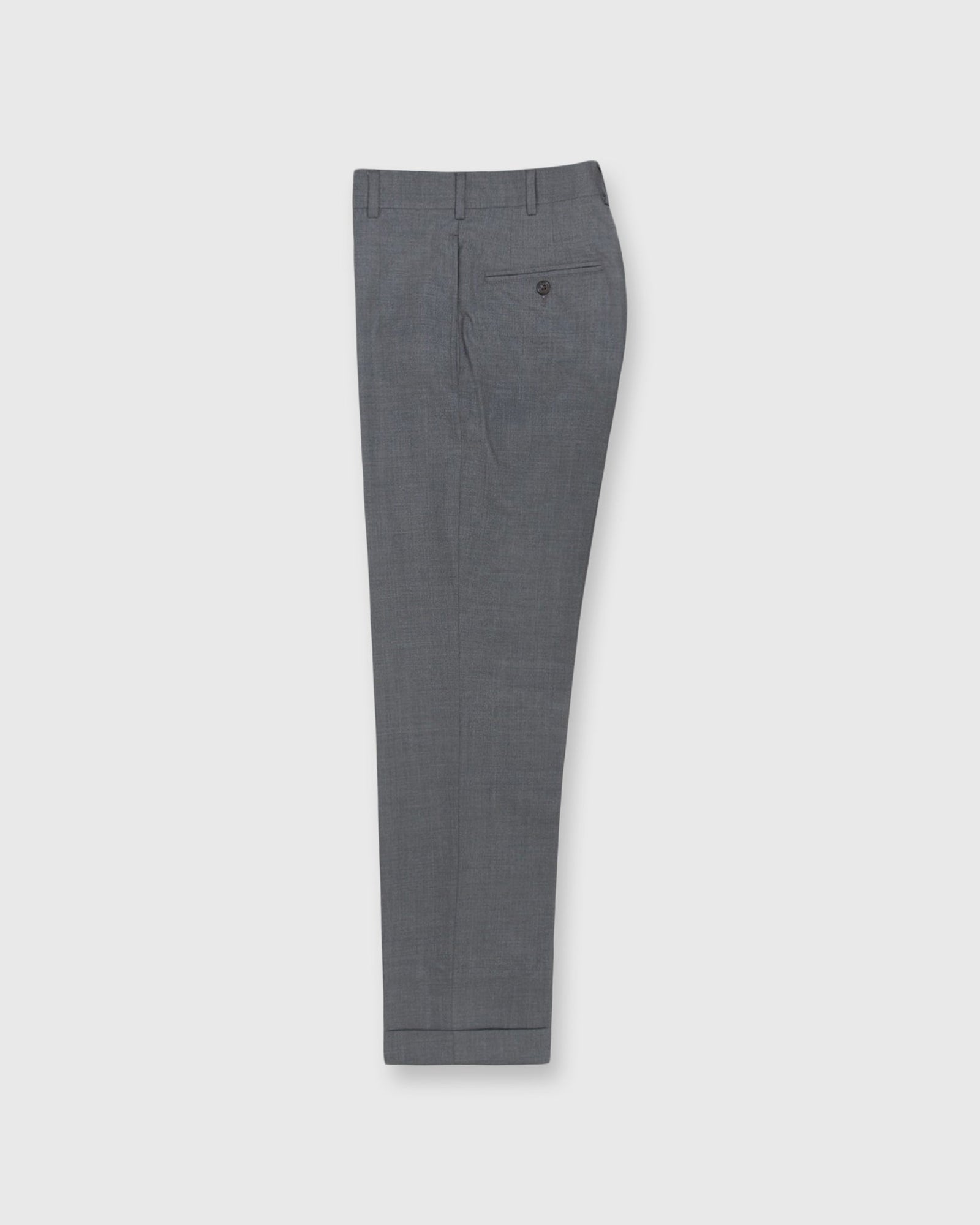 Dress Trouser In Mid Grey Lightweight Twill