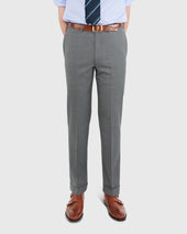 Dress Trouser In Oxford Grey Lightweight Twill