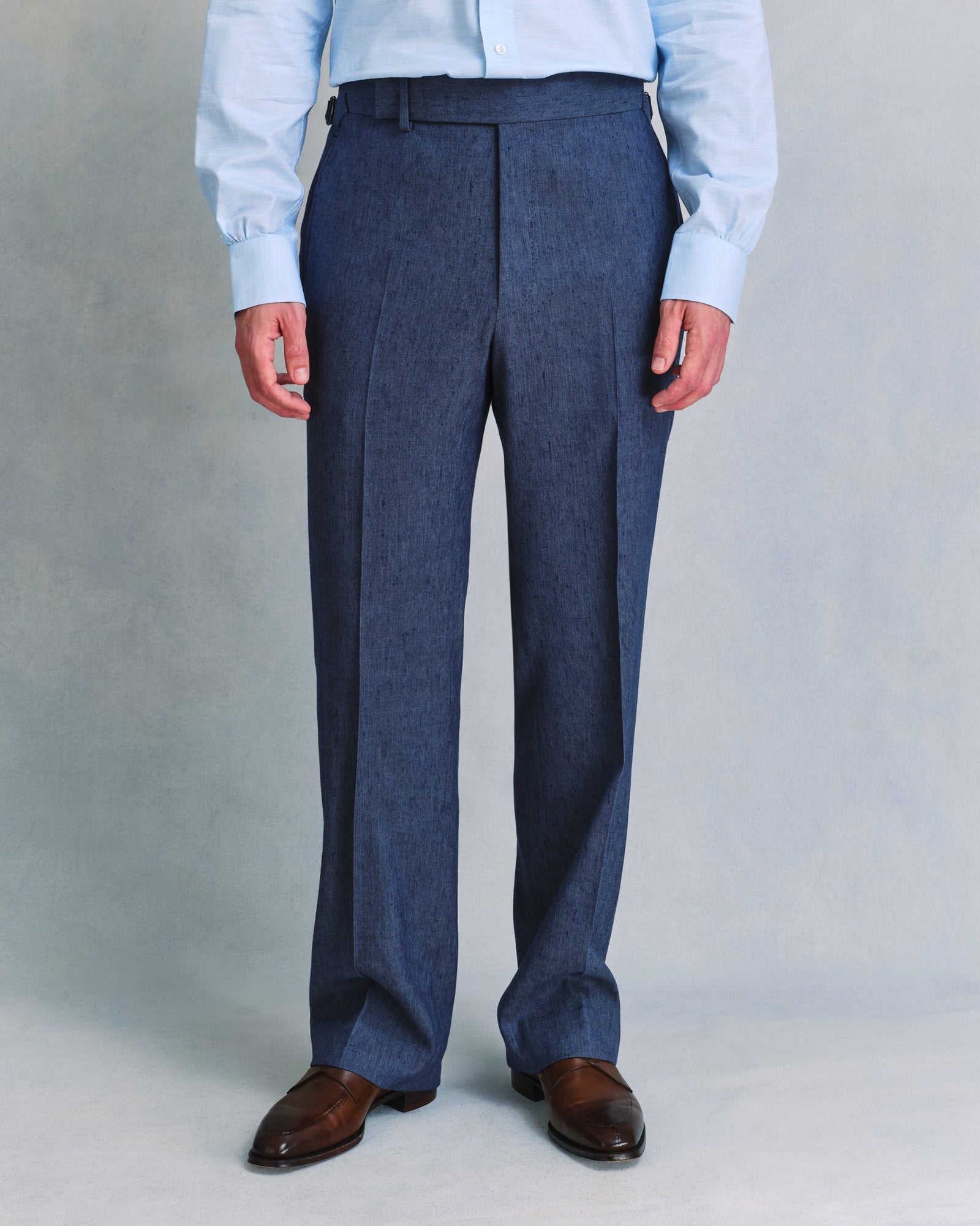 Linen Blend Classic Trousers
