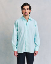 Green Butchers Stripe Shirt