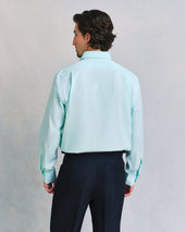 Green Butchers Stripe Shirt