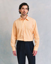 Sunset Yellow Butchers Stripe Shirt