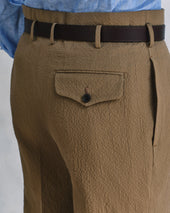 Putty Seersucker Hollywood Trousers