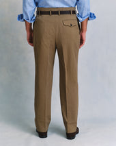 Putty Seersucker Hollywood Trousers