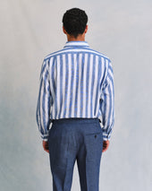 Deck Chair Stripe Linen Relaxed Fit Shirt