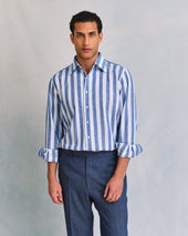Deck Chair Stripe Linen Relaxed Fit Shirt