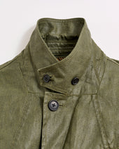 Coated Linen Hacking Jacket
