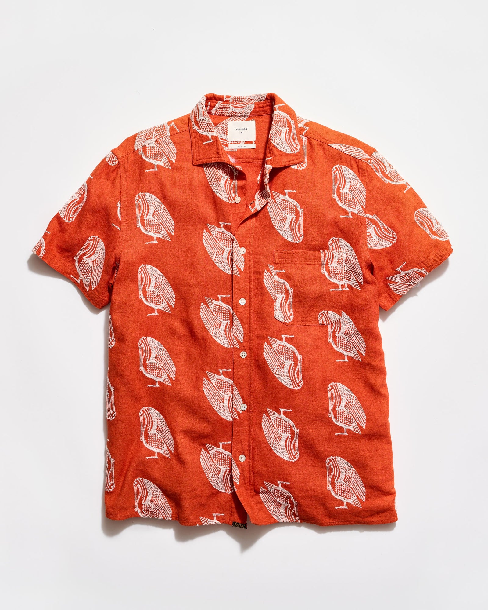 Short Sleeve Embroidered Pelican Treme Shirt