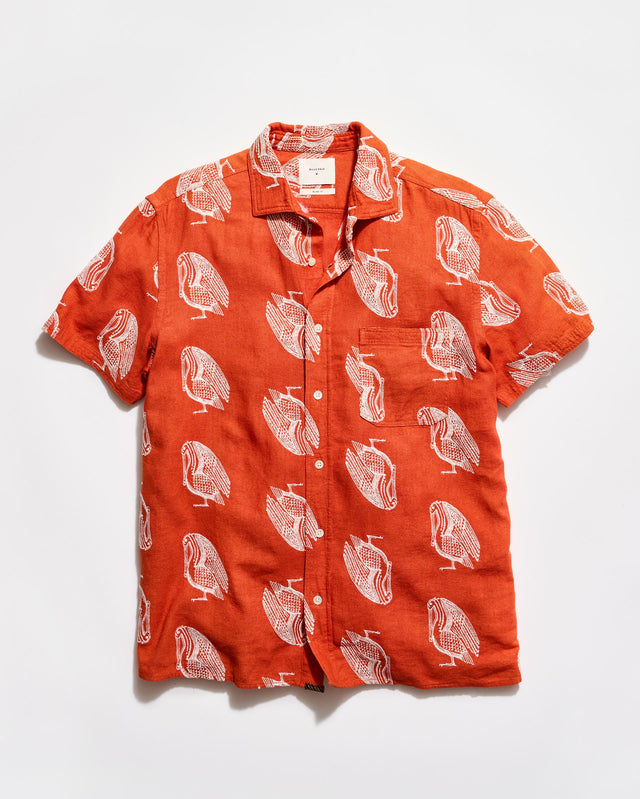 Short Sleeve Embroidered Pelican Treme Shirt