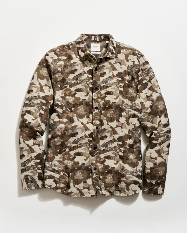Camellia Jacquard Cedar Shirt