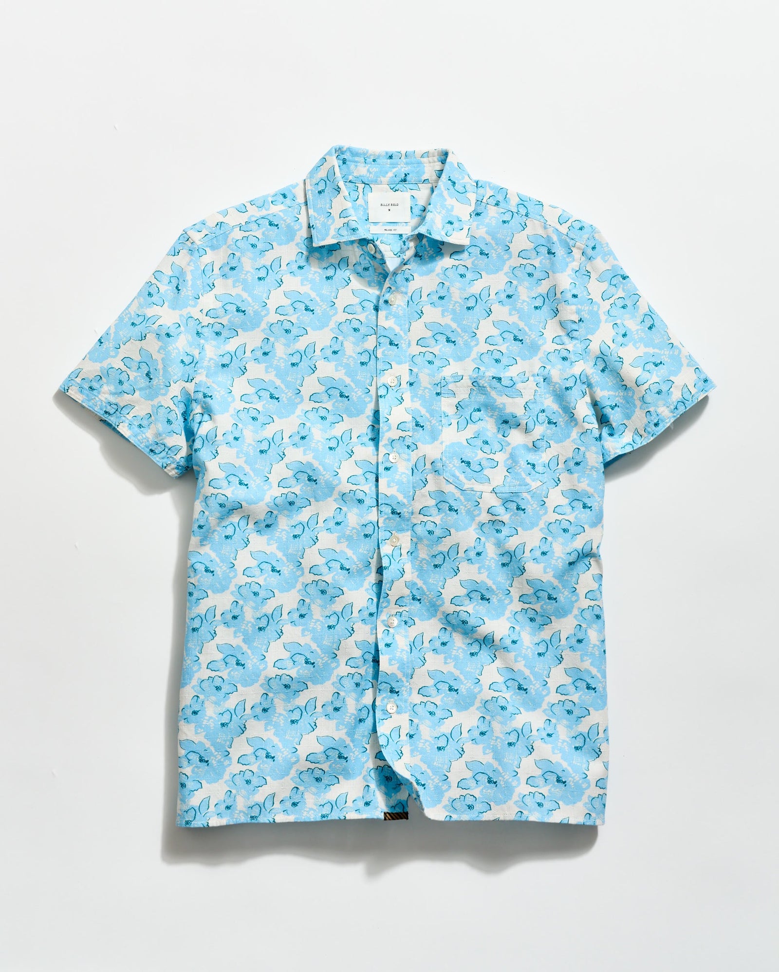 Short Sleeve Textured Painted Floral Treme Shirt