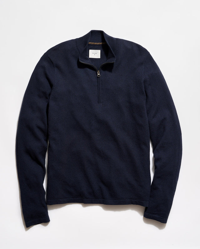 Fine Gauge Textured Half Zip