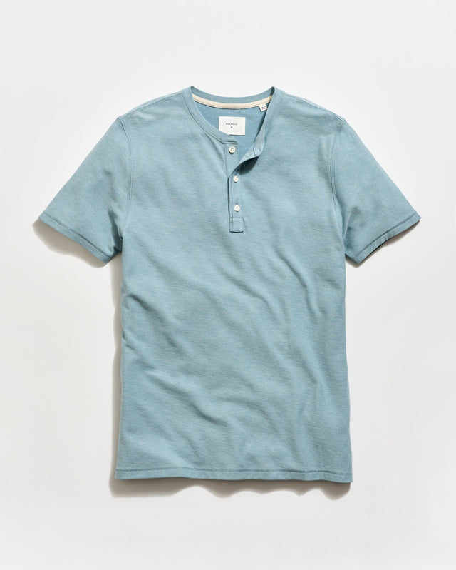 Short Sleeve Birdseye Henley