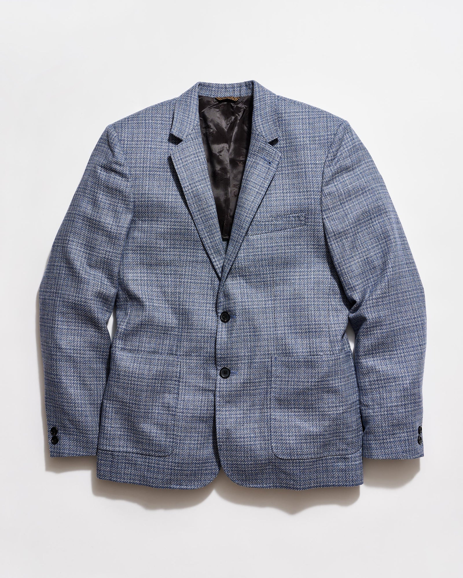 Micro Plaid Silk Wool Walton Jacket