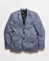 Micro Plaid Silk Wool Walton Jacket