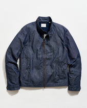 Waxed Denim Harrington Jacket