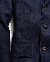 Canvas Linen Bond Peacoat