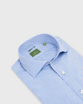 Slim Fit Spread Collar Sport Shirt In Light Chambray