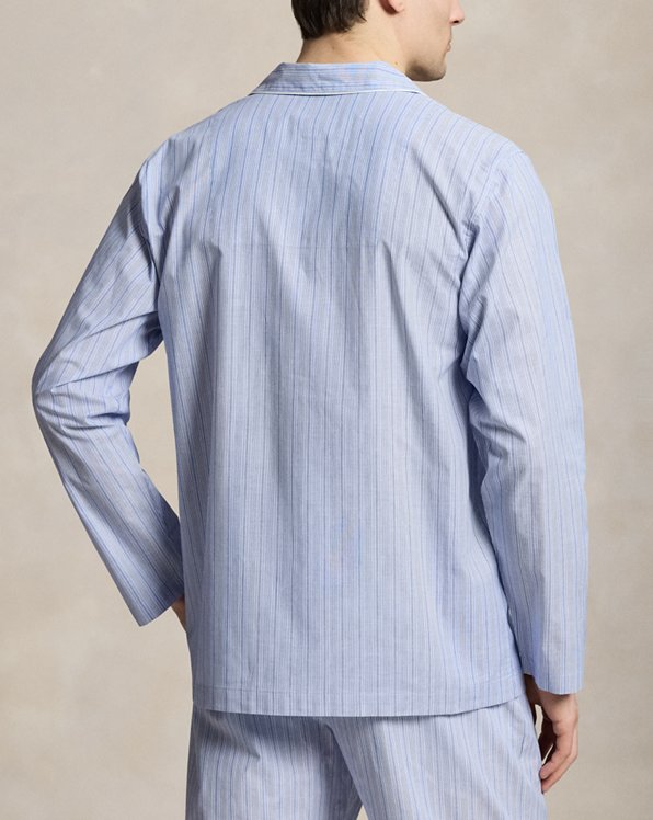 Stripe Broadcloth Pajama Shirt