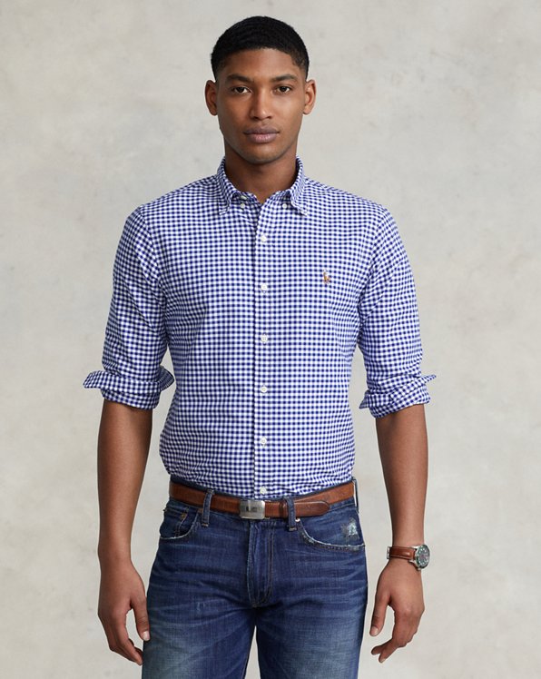 Slim Fit Gingham Oxford Shirt