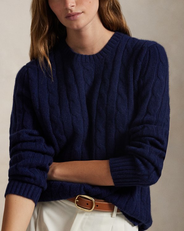 The Iconic Cable Knit Cashmere Sweater