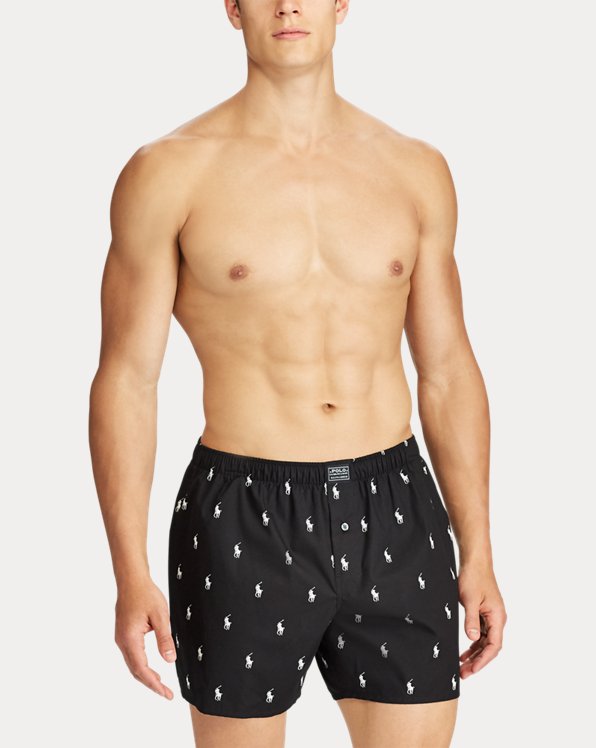 Classic Woven Cotton Polo Pony Boxer