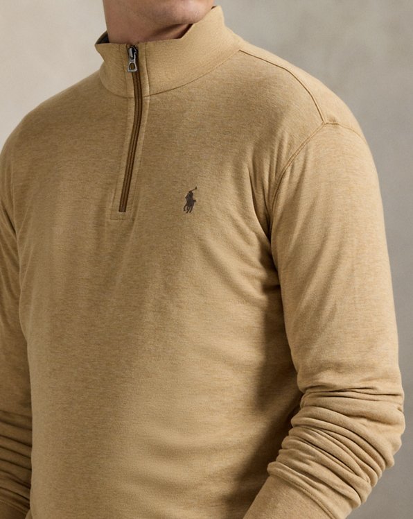 Luxury Jersey Quarter-Zip Pullover