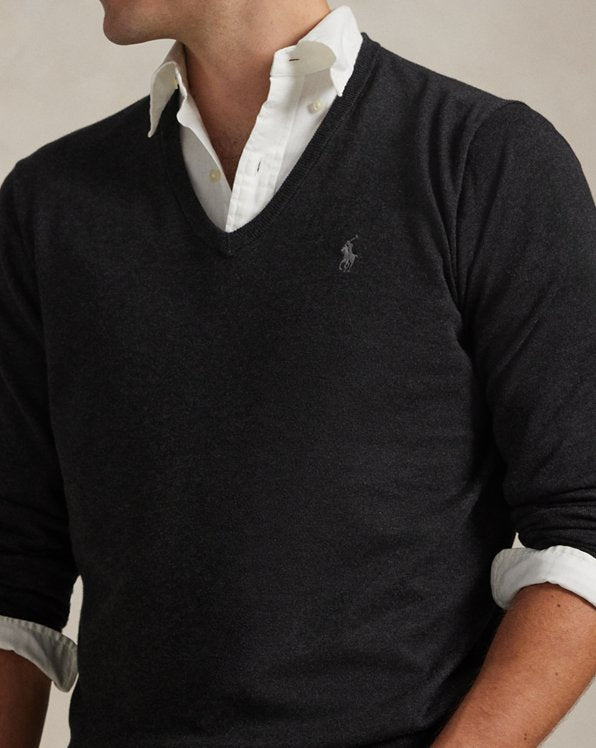 Cotton V-Neck Sweater