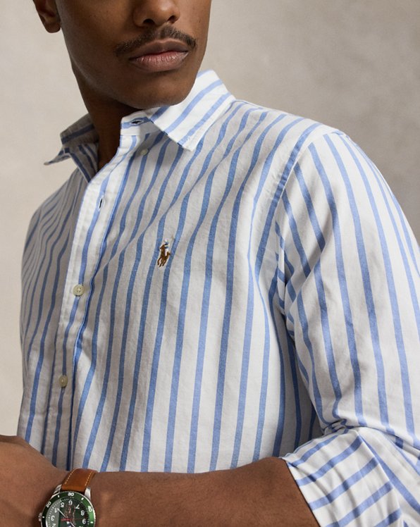 Classic Fit Striped Oxford Shirt