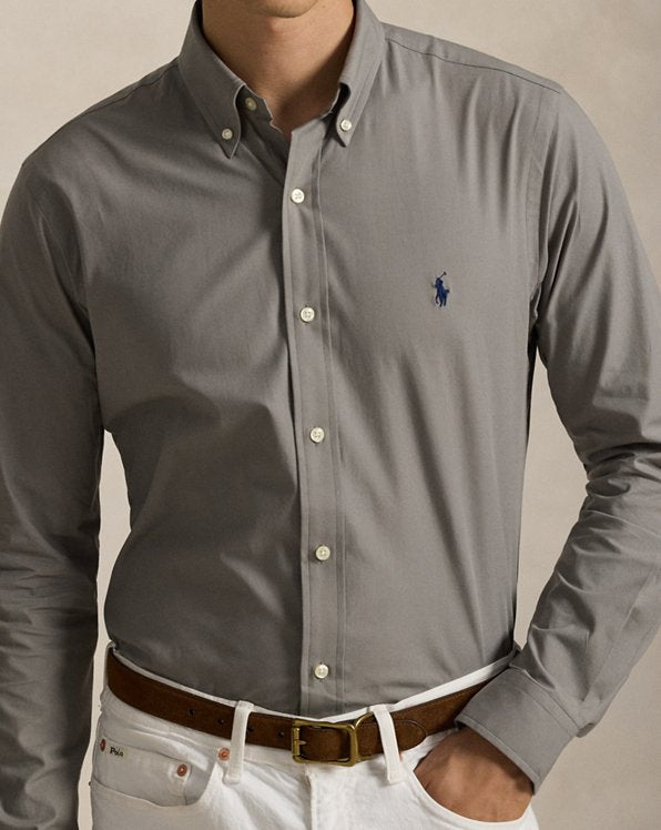 Slim Fit Stretch Poplin Shirt