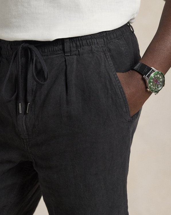 Lateef Slim Tapered Fit Linen Pant