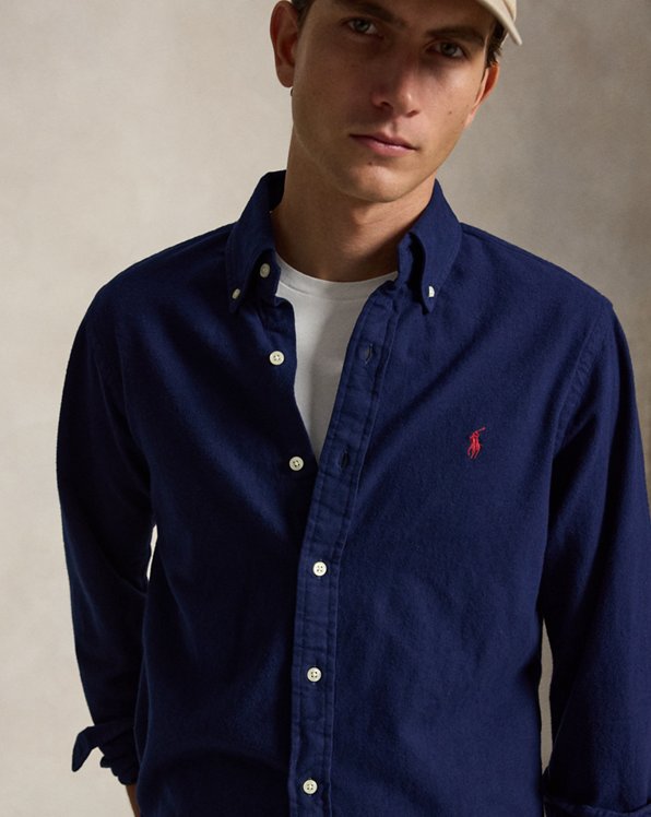 Classic Fit Brushed Flannel Shirt