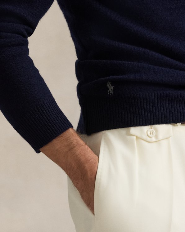 Wool-Cotton Turtleneck Sweater