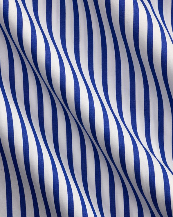 Classic Fit Striped Poplin Shirt