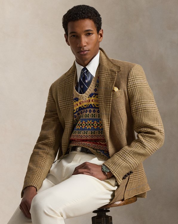 Fair Isle Cotton-Linen Sweater Vest