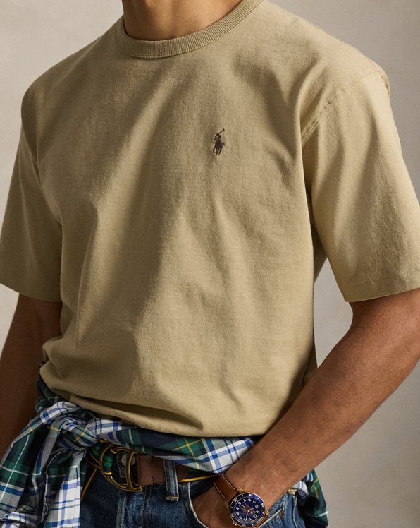 Relaxed Fit Jersey Crewneck T Shirt