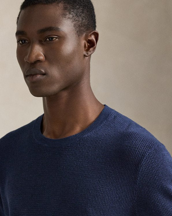 Stretch Linen Blend Sweater