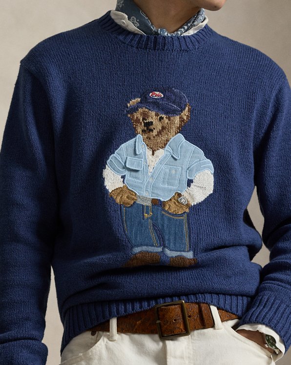 Polo Bear Linen Cotton Sweater