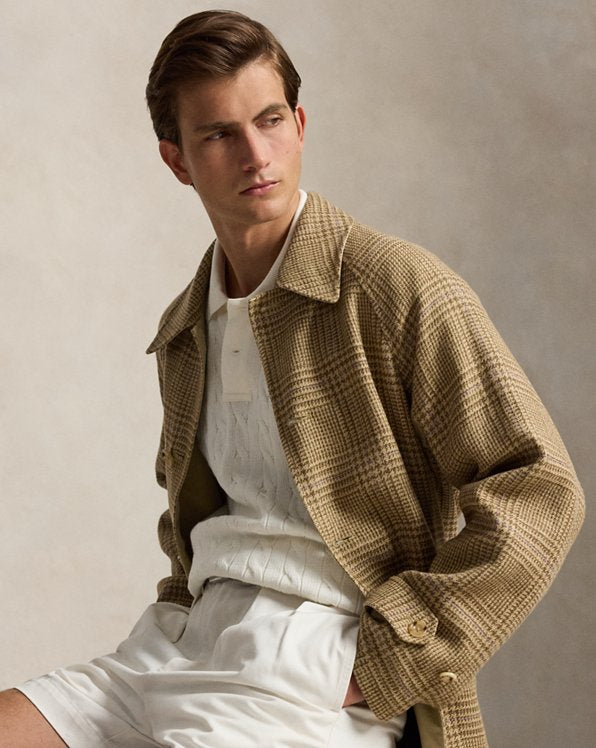 Relaxed Fit Cable Knit Cotton Sweater