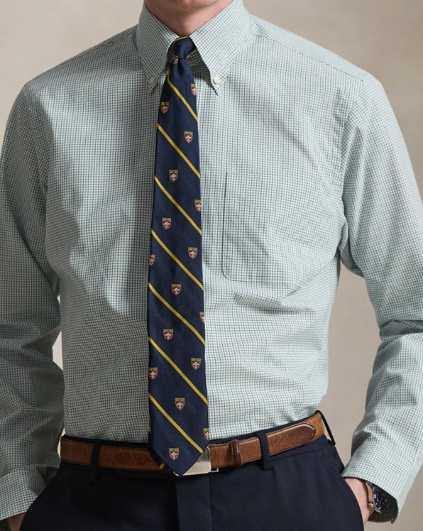 Classic Fit Checked Poplin Shirt