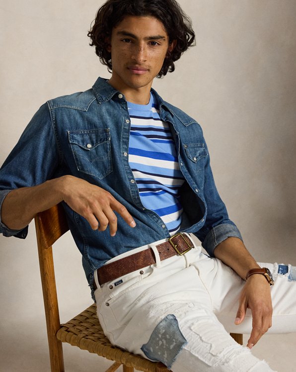 Classic Fit Striped Jersey T Shirt
