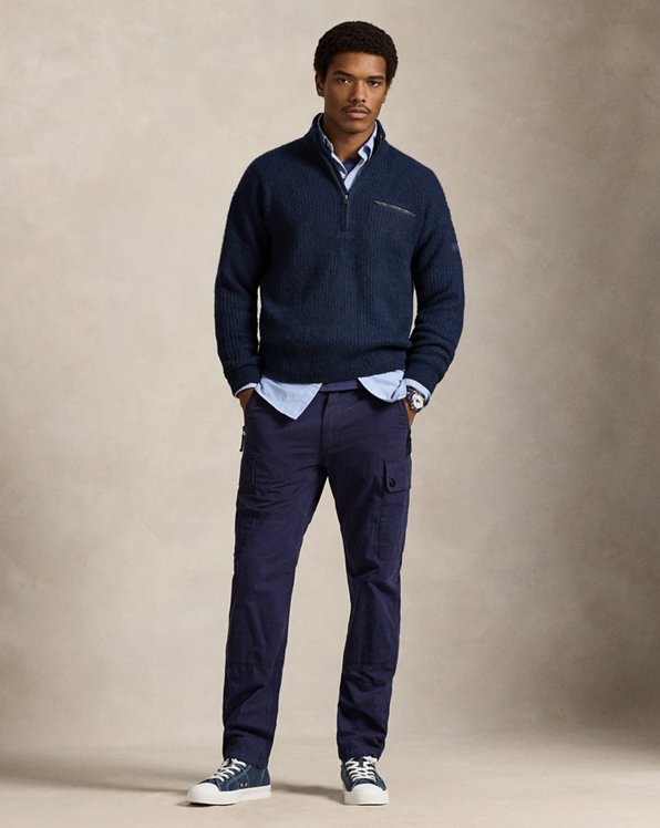 Quarter Zip Mockneck Sweater