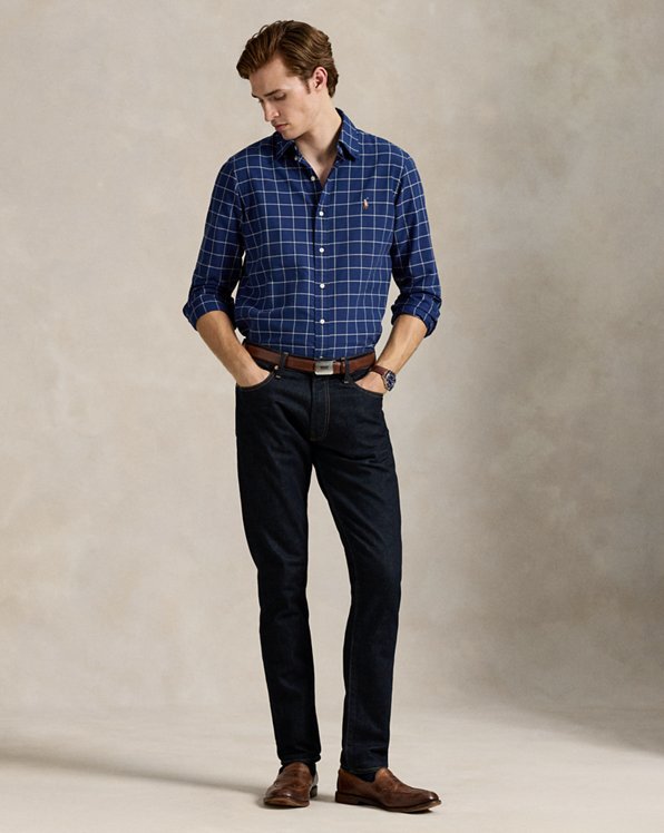 Classic Fit Windowpane Oxford Shirt