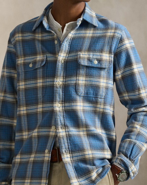 Classic Fit Plaid Flannel Workshirt