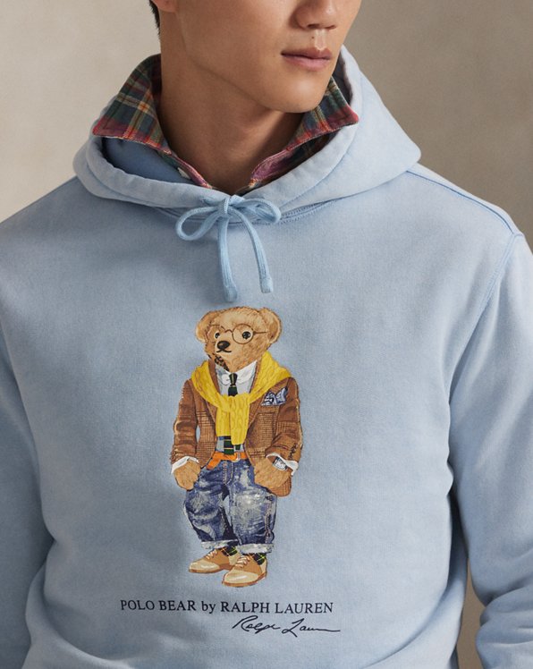 Polo Garment Dyed Fleece Hoodie