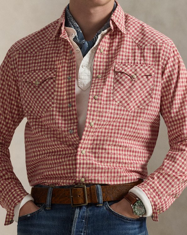 Classic Fit Checked Western Shirt