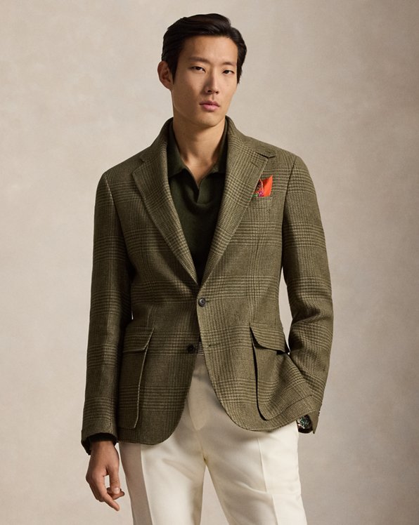 The Rl67 Plaid Summer Tweed Jacket