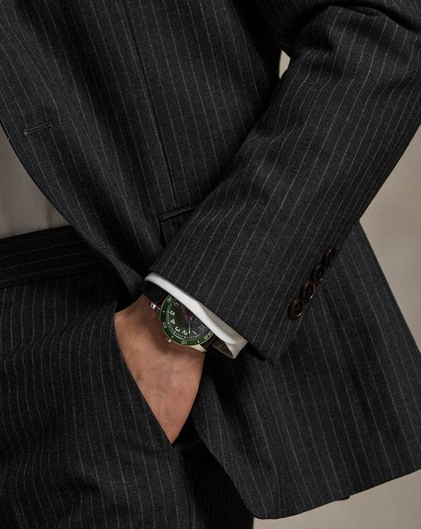 Polo Tailored Fit Striped Wool Suit