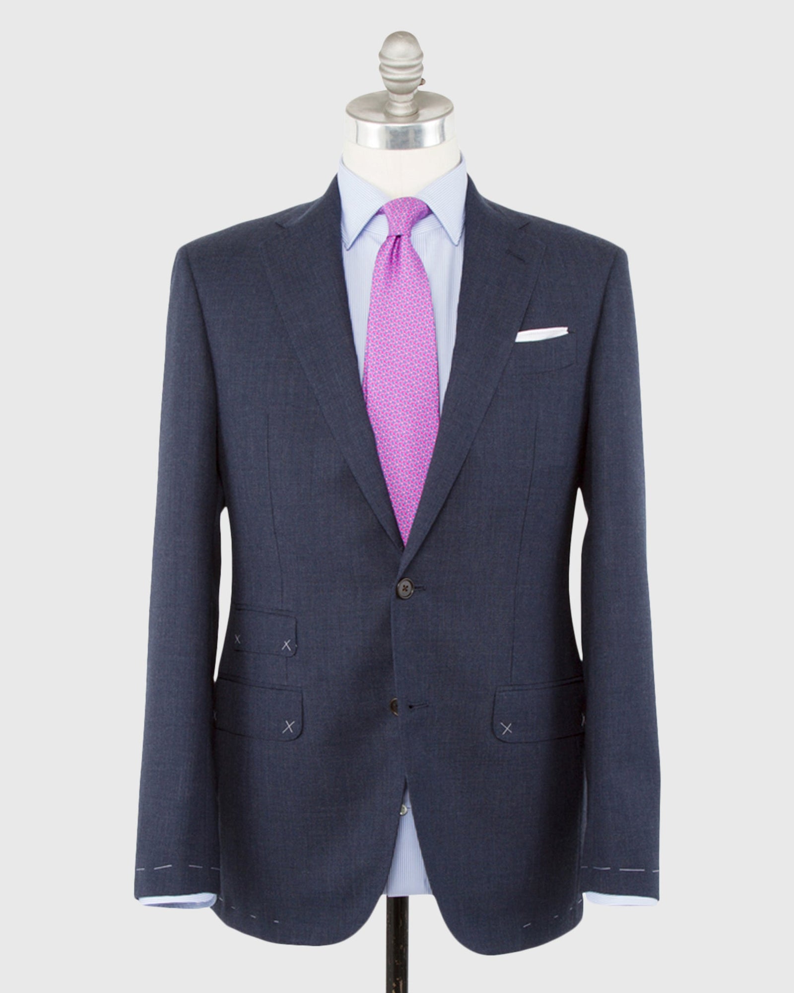 Kincaid No. 3 Suit in Air Force Blue High-Twist